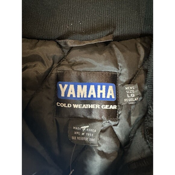 Vintage Yamaha Racing Cold Weather Gear Nylon Zip Jacket KOREA  Size Large Reg - Picture 4 of 9